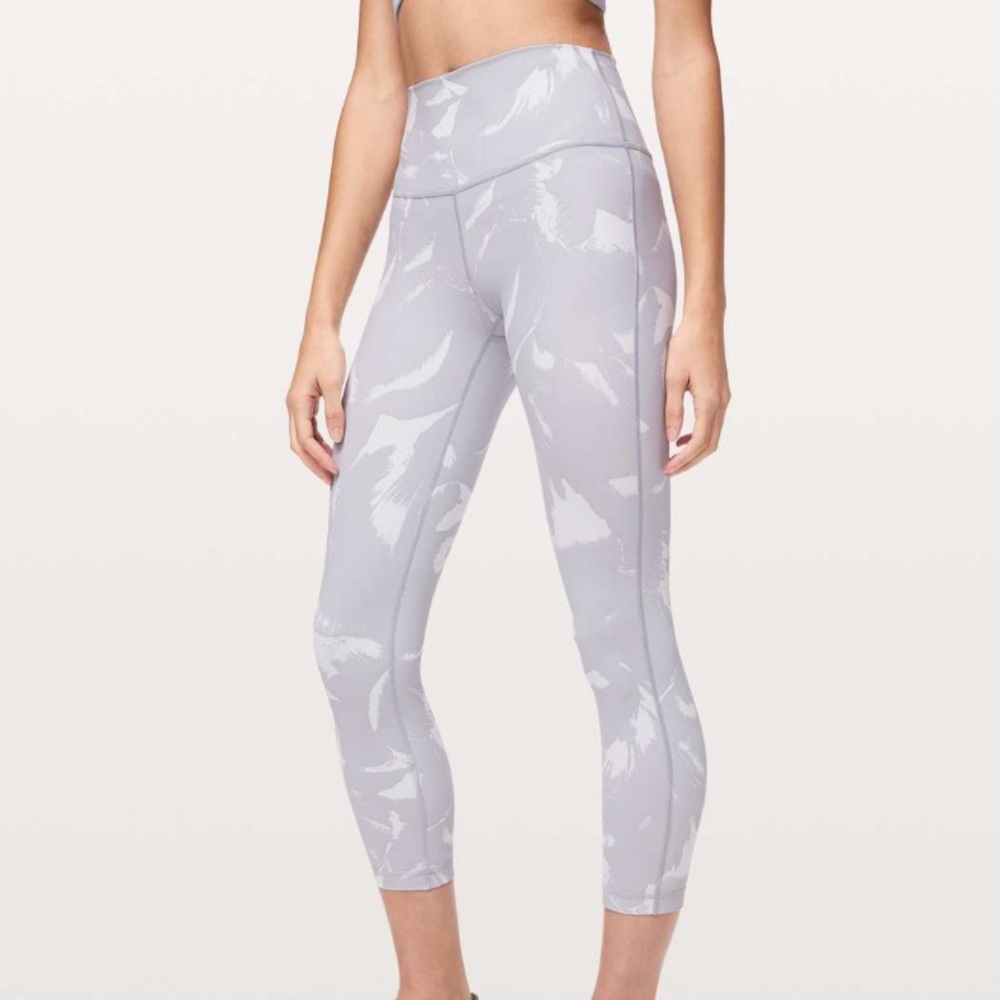 lululemon athletica Gray Patterned Leggings